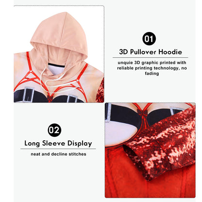 Onbeleefde borsten grappige hoodie