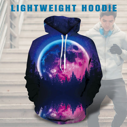 Galaxy Forest Lustiger Kapuzenpullover