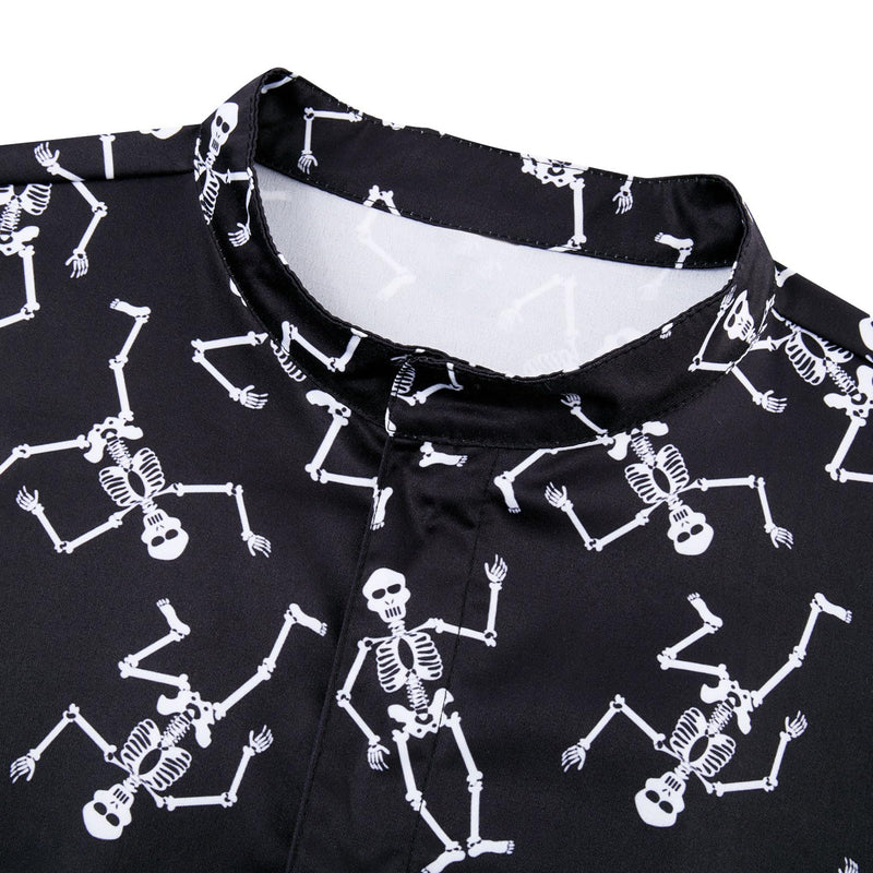 Skeleton Black Funny Men Romper