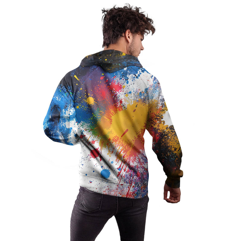 Splash Splatter Funny Zip Up Hoodie