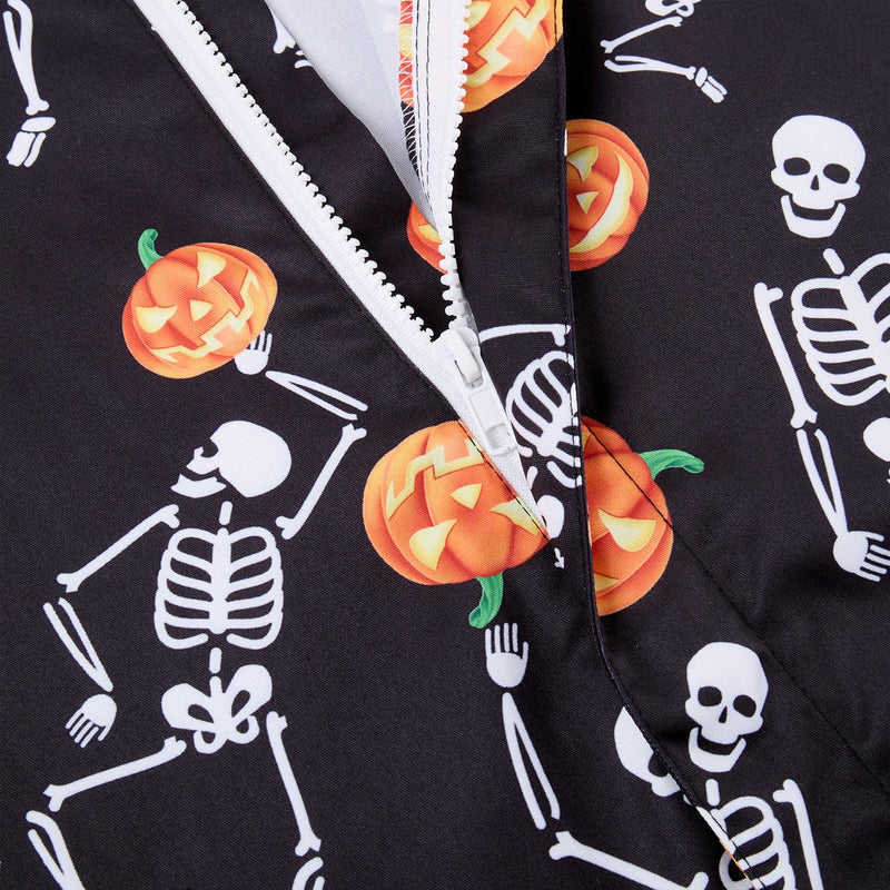 Pumpkin Skeleton Funny Men Romper