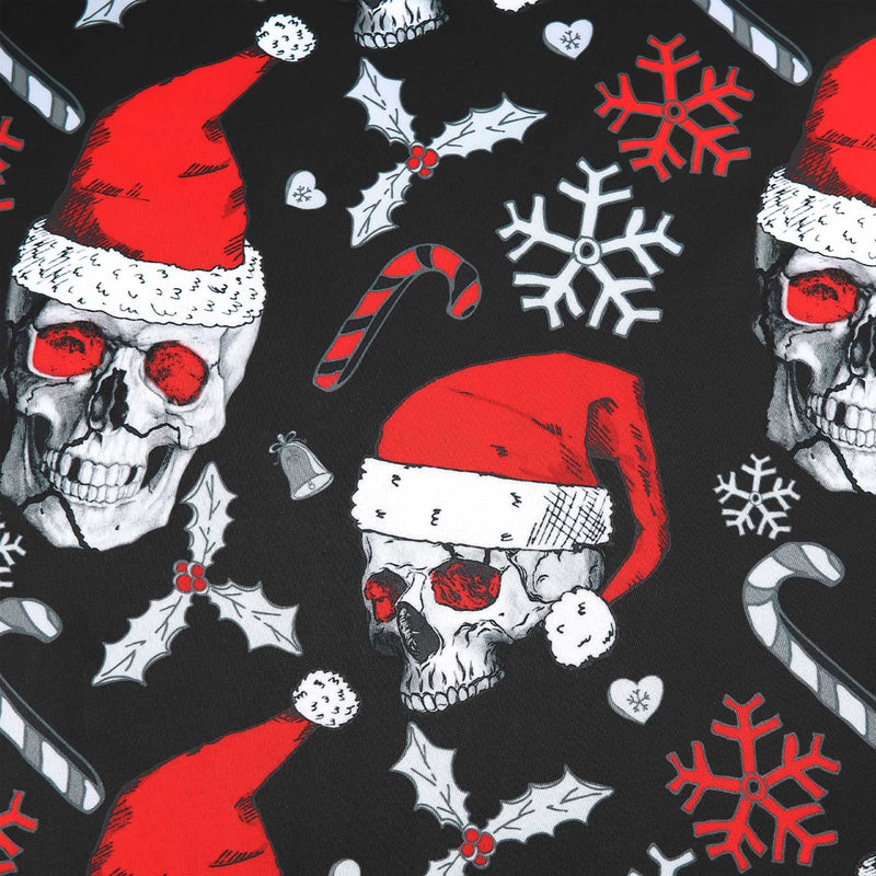 Skull with Hats Ugly Christmas Sweater