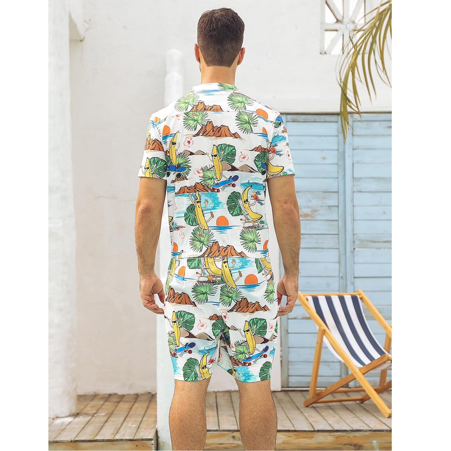 Hawaii Banana Funny Male Romper