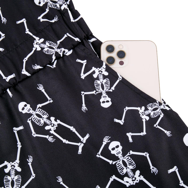 Skeleton Black Funny Men Romper