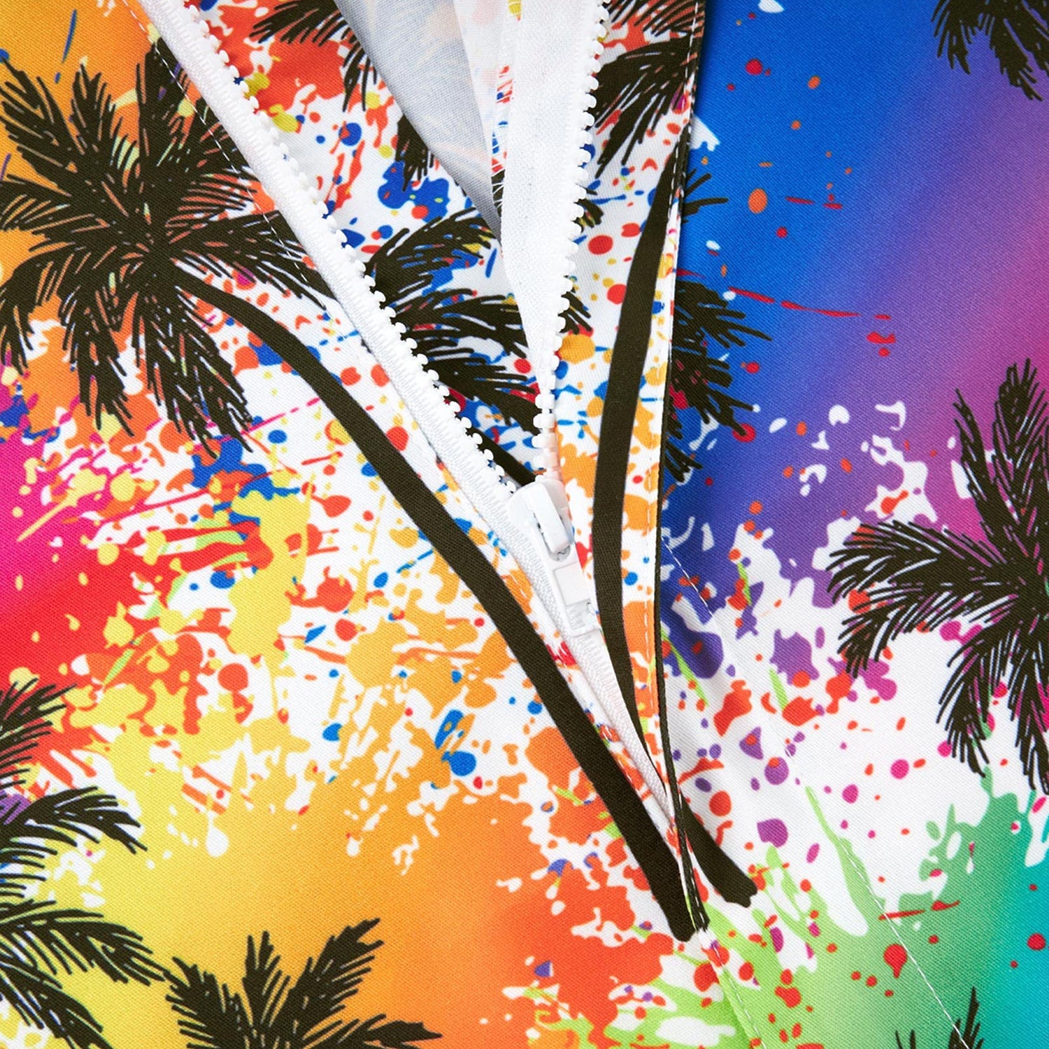 Splatter Palm Tree Funny Men Romper – D&F Clothing®