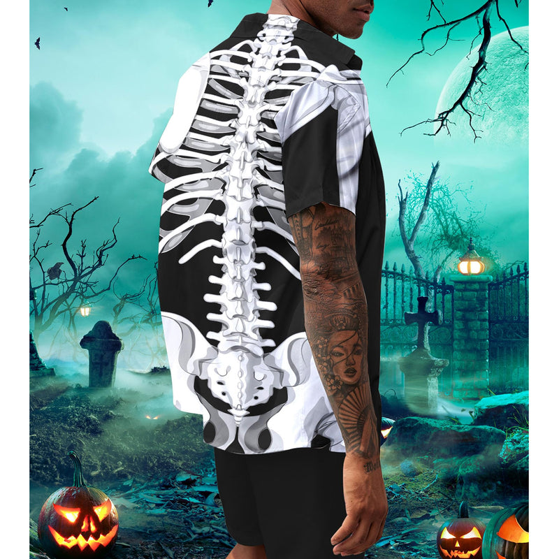 Skeleton Halloween Funny Hawaiian Shirt