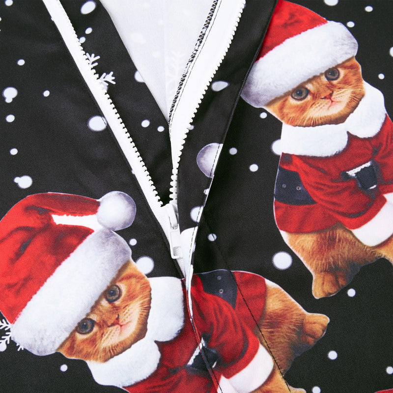 Xmas Cats Black Funny Male Romper