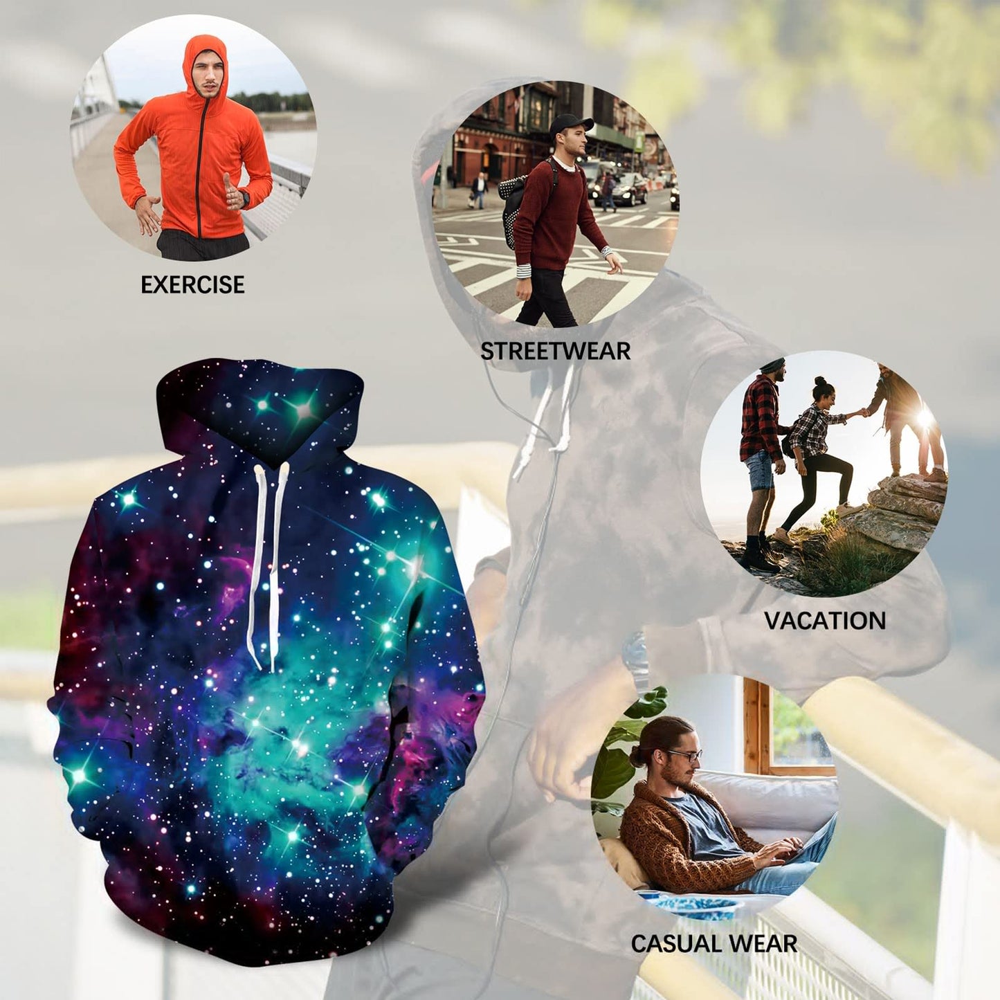 Universe Galaxy Funny Hoodie