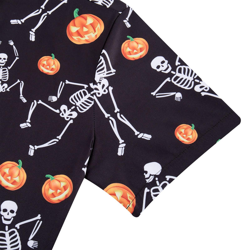 Pumpkin Skeleton Funny Men Romper