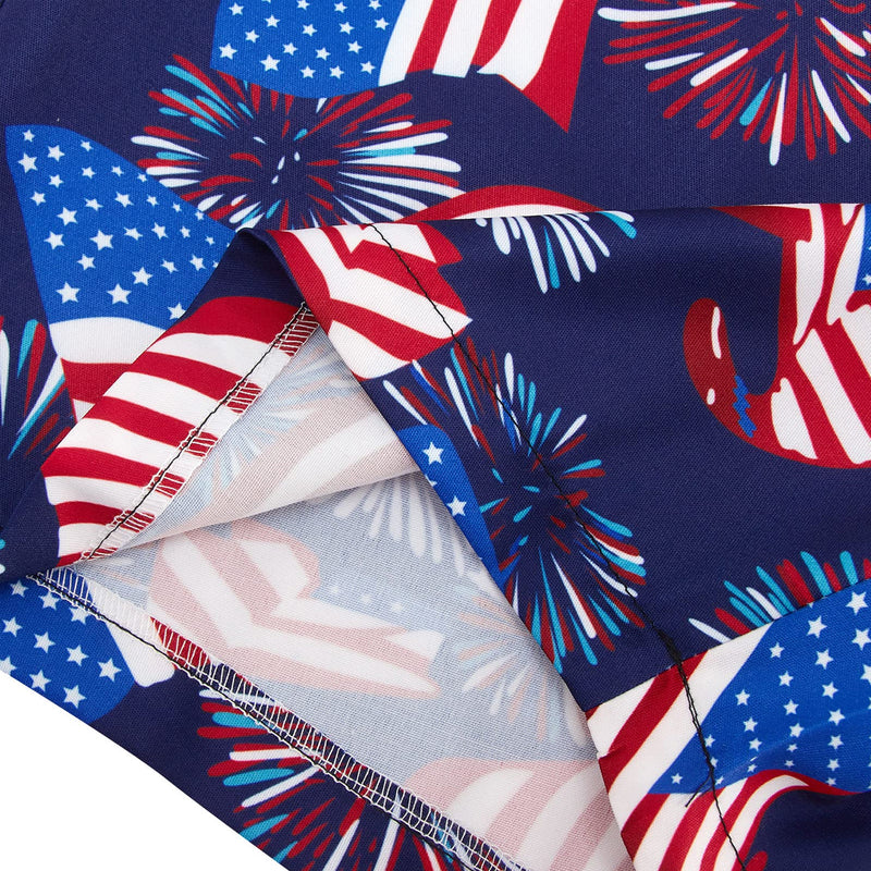 American Flag Blue Funny Men Romper