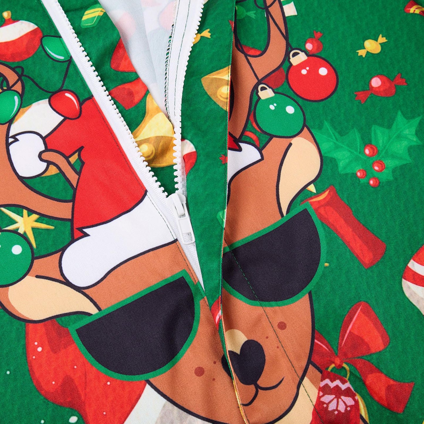 Christmas Reindeer Funny Male Romper