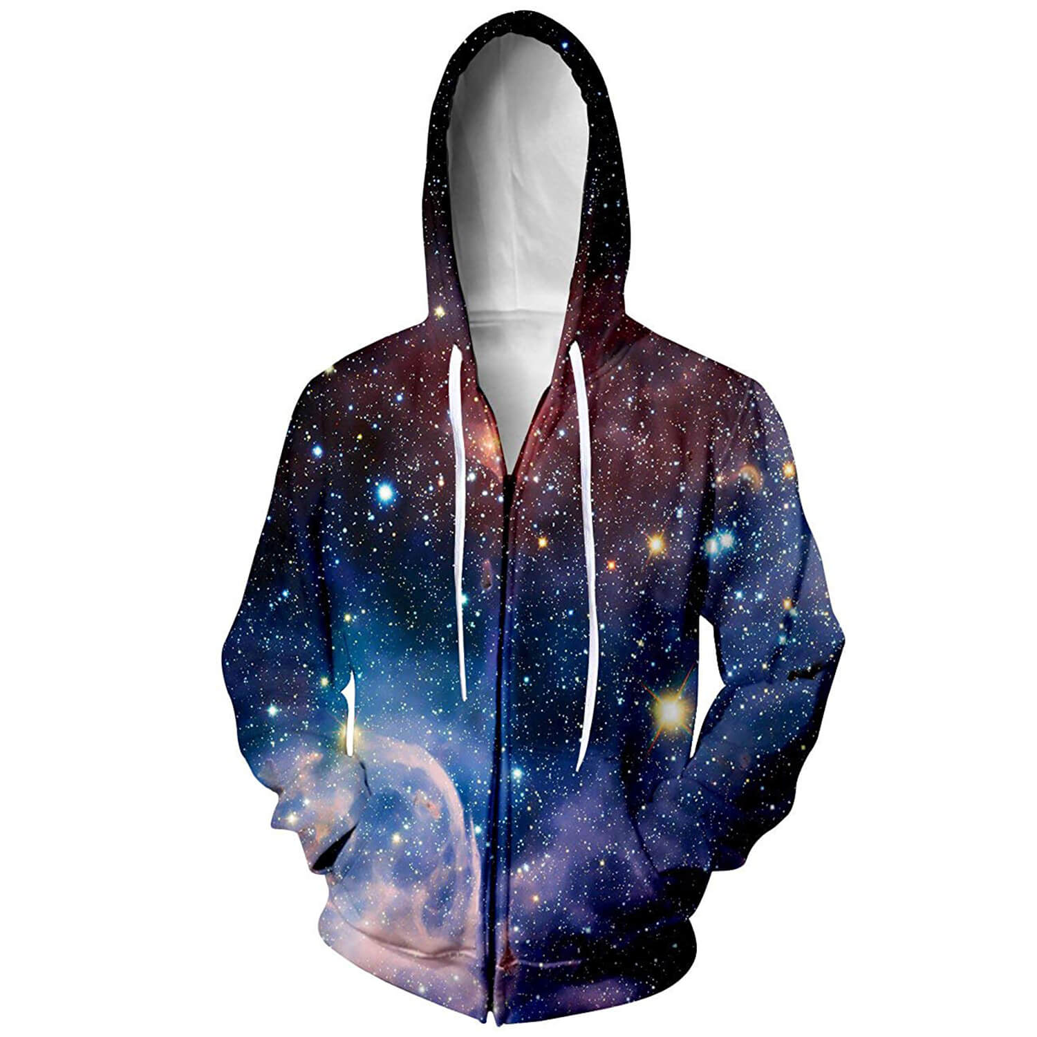 トップス FANCY CLUB Digi From Star Hood (BLUE) Space Galaxy Zip Up Hoodie – D&F Clothing®