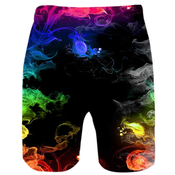 Colorful Smoke Funny Swim Trunks