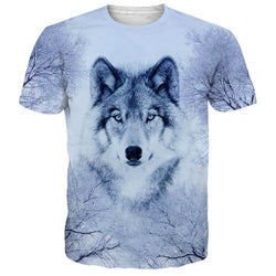 White Snow Wolf Funny Tee