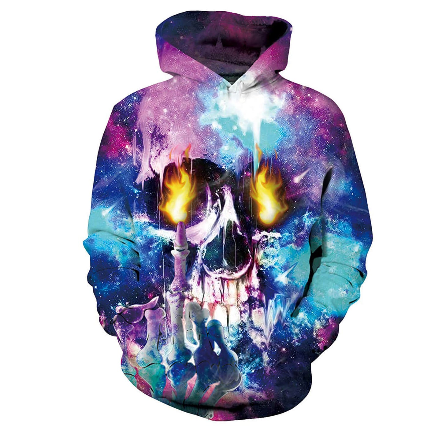 Fuck Fire Skull-hoodie