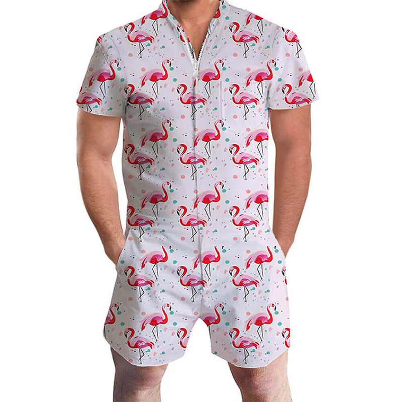 White Flamingo Male Romper