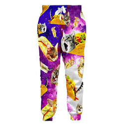 Graphic Taco Cat Funny Joggers