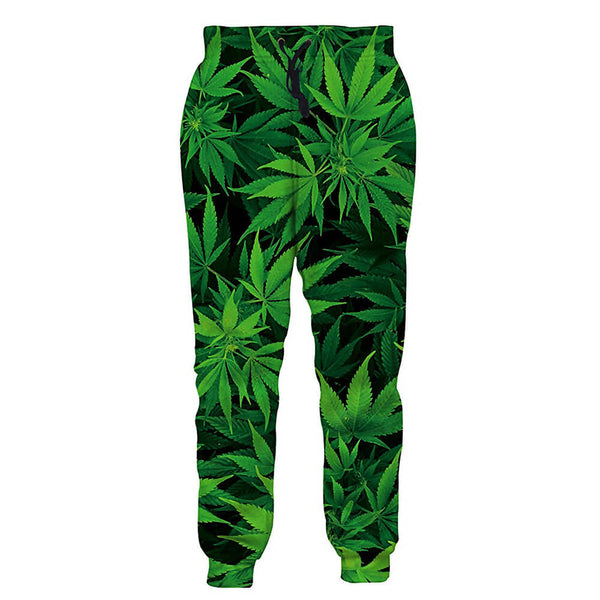 Graphic Weed Funny Joggers