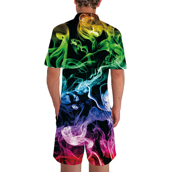 Colored Smoke Male Romper