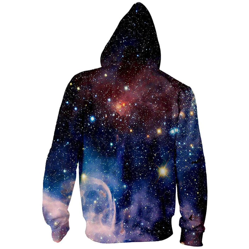 Space Galaxy Zip Up Hoodie