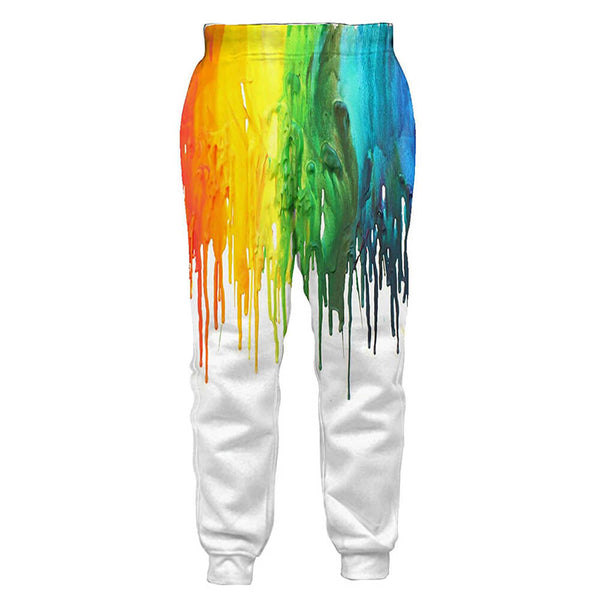 Paint Splatter Yellow Sweatpants