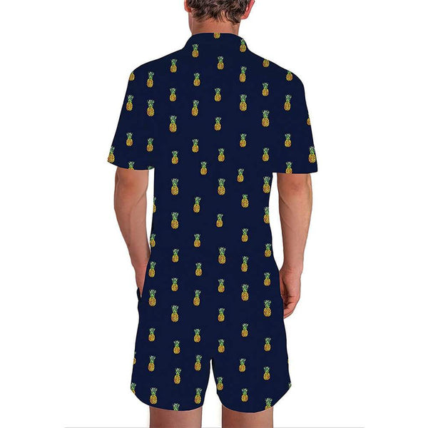 Navy Pineapples Bro Romper