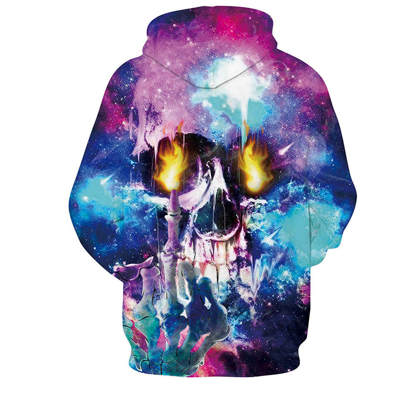 Fuck Fire Skull Hoodie