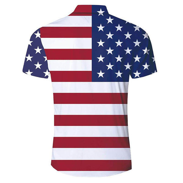 American Flag Funny Hawaiian Shirt