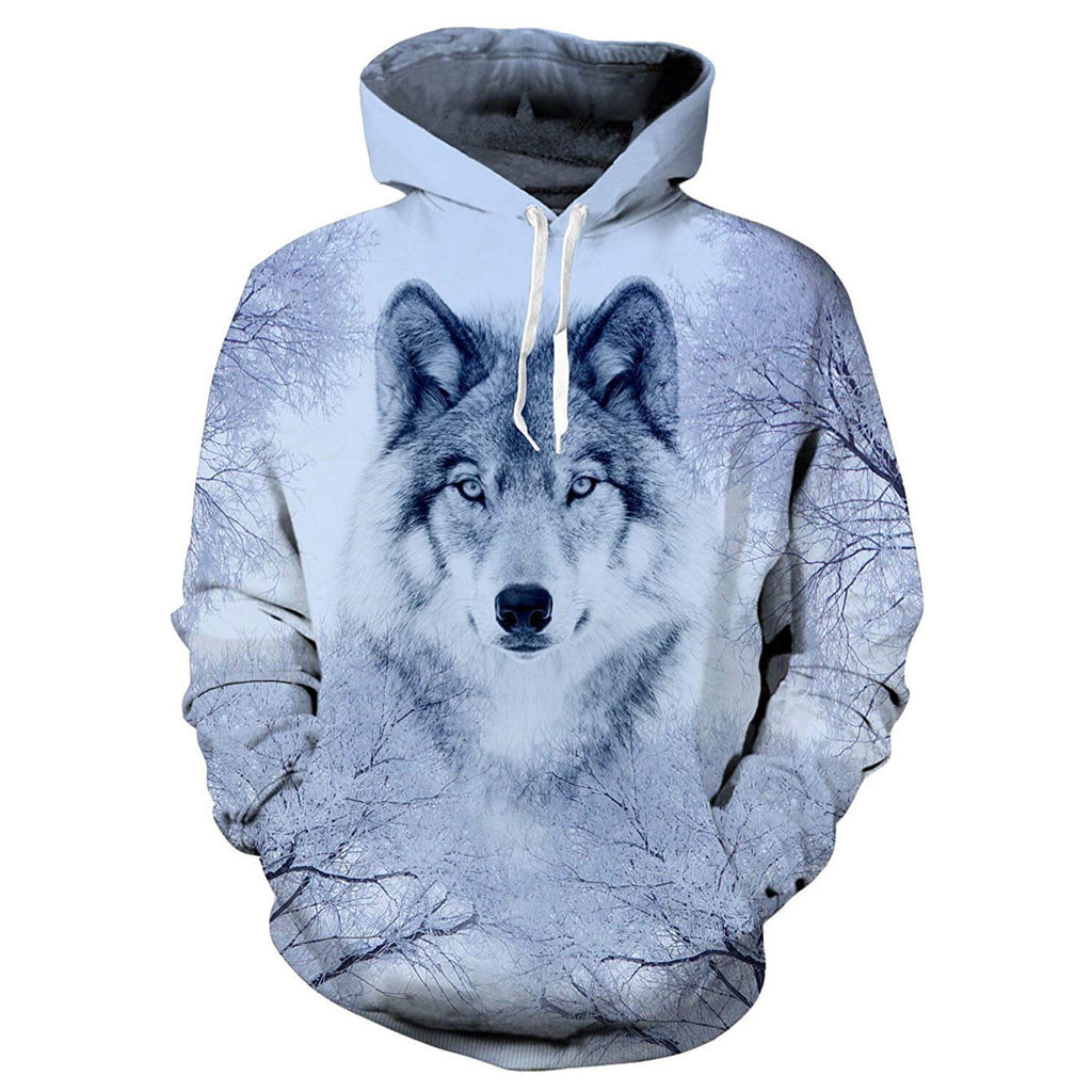 Snow Wolf Hoodie D F Clothing