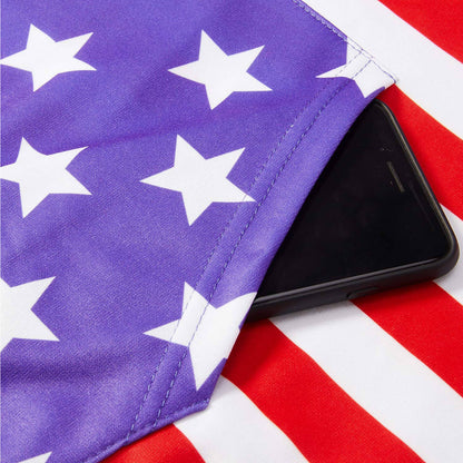 Amerikaanse vlag blauwe hoodie