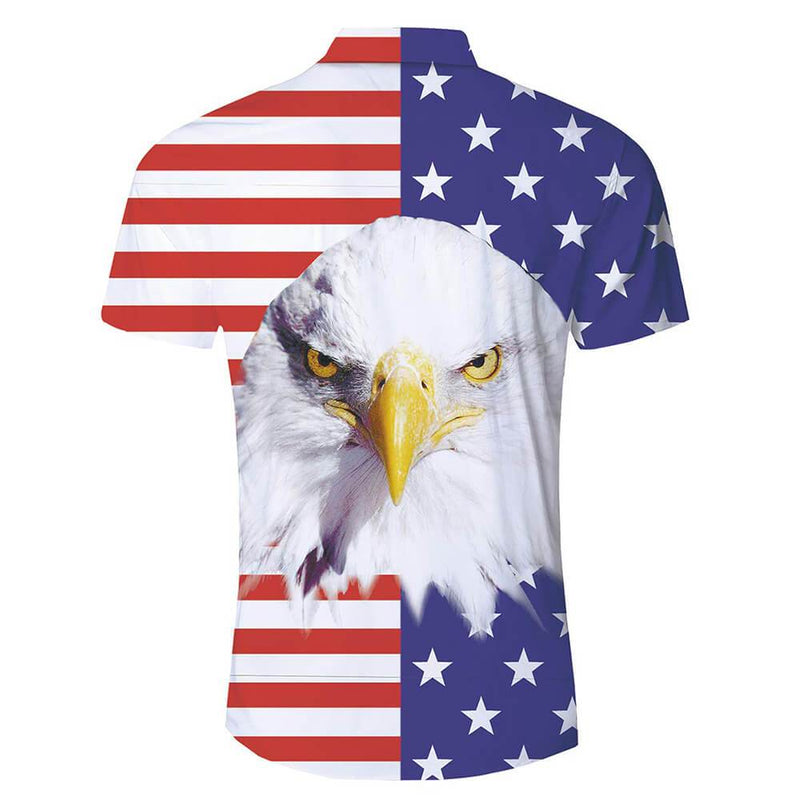 American Flag Eagle Funny Hawaiian Shirt