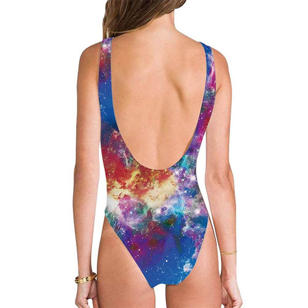 Vintage Astronaut Cat Ugly One-Piece Bathing Suit