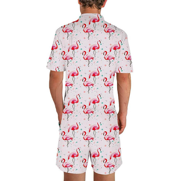 White Flamingo Male Romper