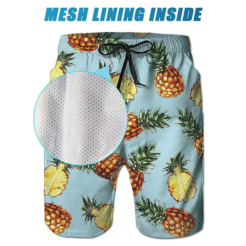 Pineapple Funny Swim Trunks