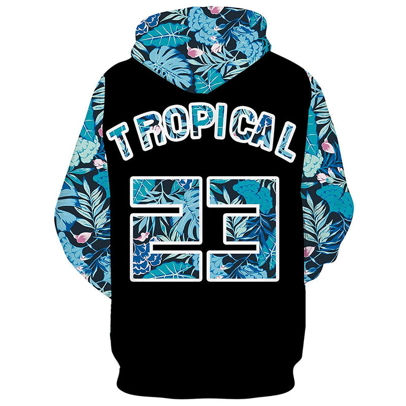 Tropical 23 Floral Hoodie