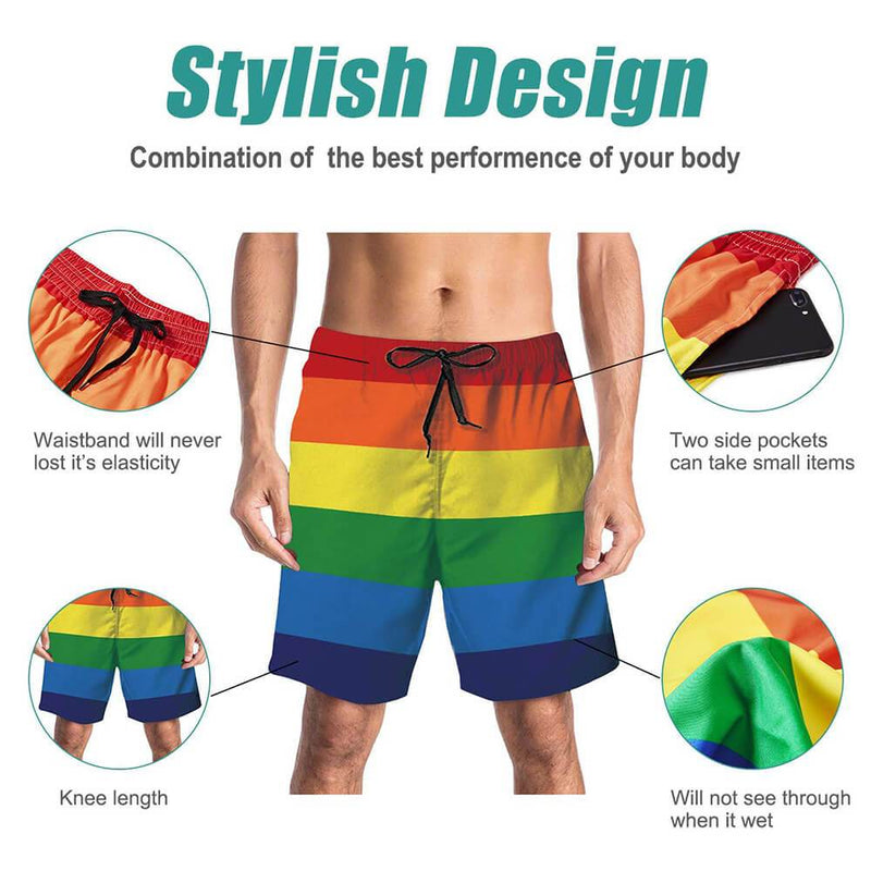 Pride Funny Swim Trunks