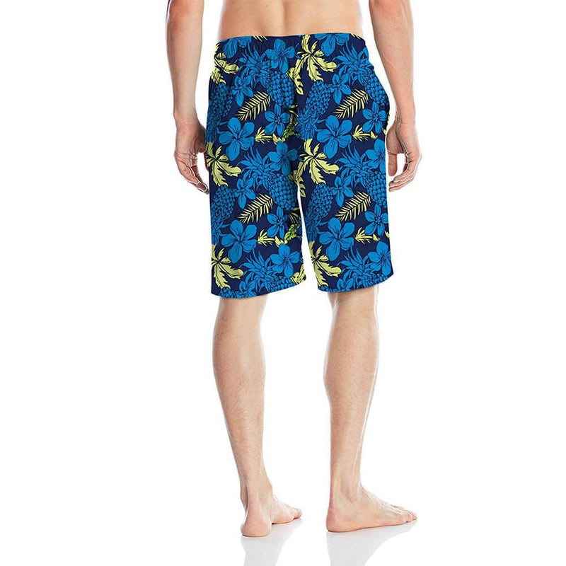 Blue Weed Pineapple Funny Swim Trunks