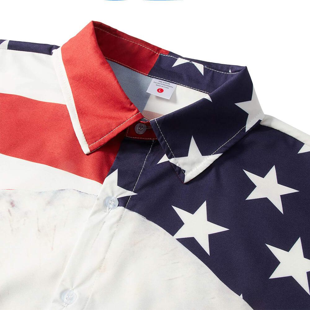 Grappig Amerikaans vlag adelaar Hawaiiaans shirt