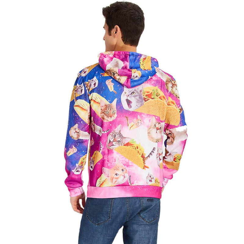 Pink Taco Cat Hoodie