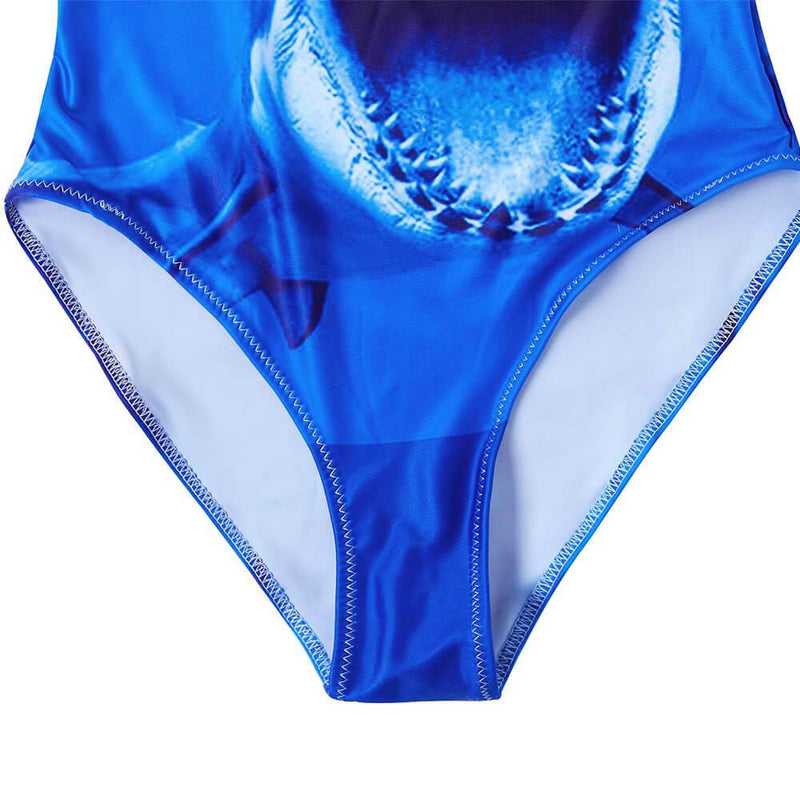 Blue Shark Ugly One Piece Bathing Suit