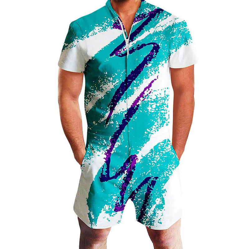 90S Paper Cup Male Romper