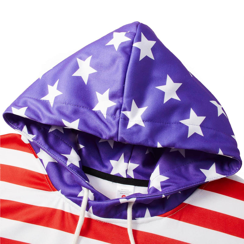 American Flag Blue Hoodie