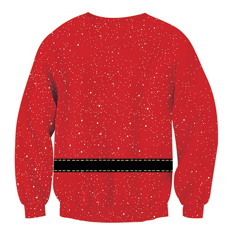 Hairy Chest Reindeer Ugly Christmas Sweater