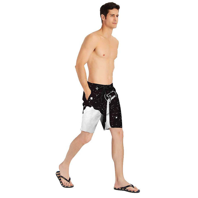Pouring Cup Milk Funny Swim Trunks