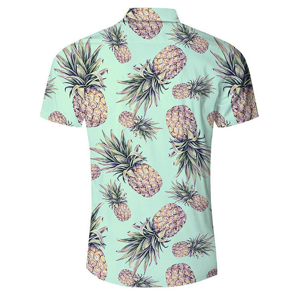 Green Pineapple Ugly Hawaiian Shirt