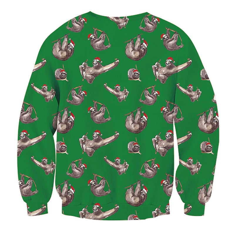 Kung Fu Sloth Ugly Christmas Sweater