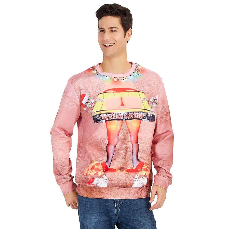 Funny Butt Lamp Ugly Christmas Sweater