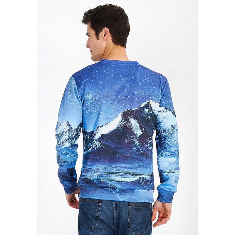 Blue Dinosaur Ugly Christmas Sweater