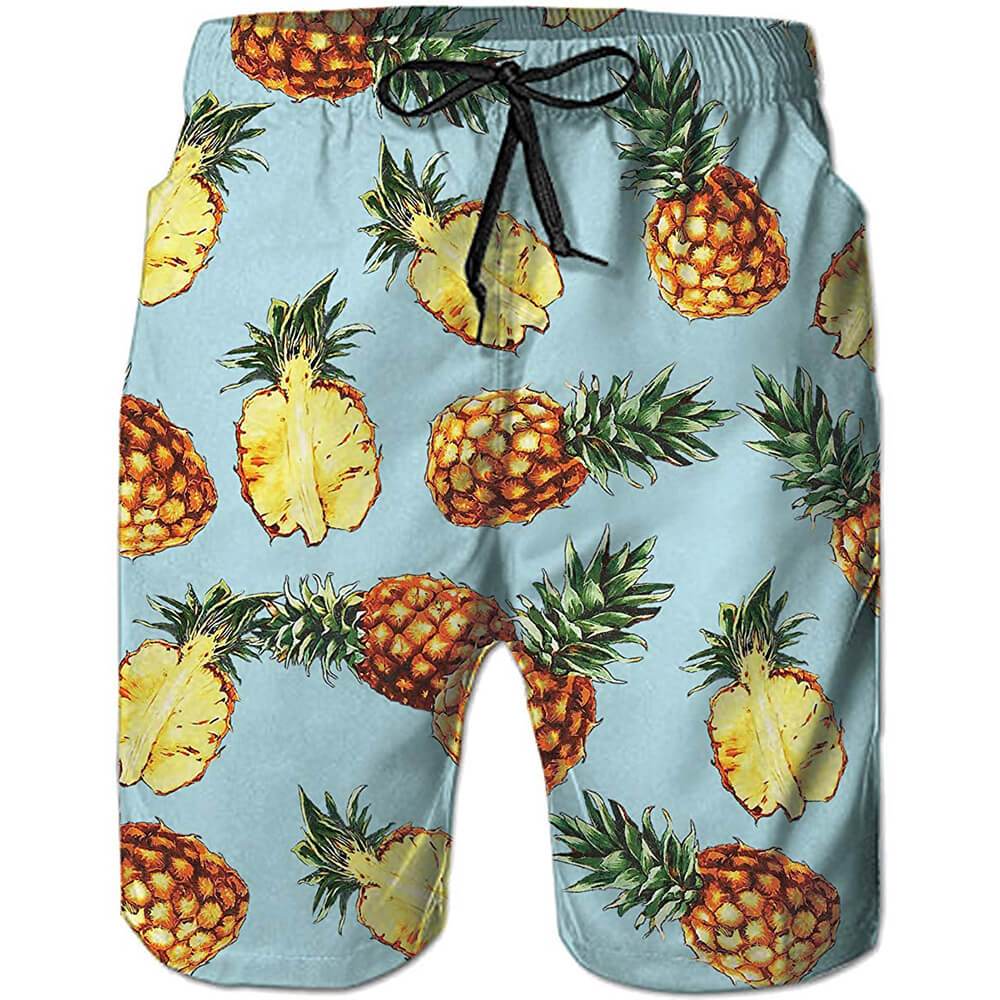 Lustige Badehose mit Ananas-Motiv