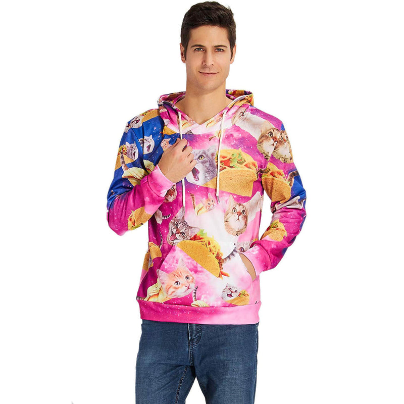 Pink Taco Cat Hoodie